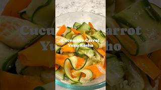 5 sec how to make Easiest Carrot Cucumber Salad yuzu cucumbersalad carrotsalad salad [upl. by Standush987]