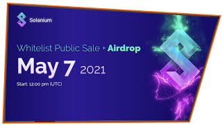 Solanium Launchpad Public Sale WHITELIST  AIRDROP [upl. by Tom373]