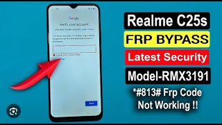 Realme  C25S RMX3191 Factory Reset  Reset Frp Bypass  UnlockTool  2024 [upl. by Tsugua75]