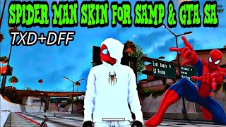 SPIDER MAN SKIN FOR GTA SA AND SAMP PC  PCampAndroid 🕷️🐐🎉 [upl. by Burgwell]