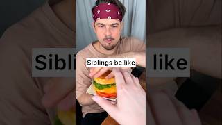 How to enjoy BURGER with your sibling properly😎❤️🍔 CHEFKOUDY [upl. by Farrow]