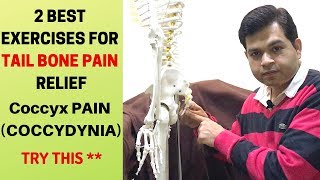 2 BEST Exercises For Tail bone Pain Coccydynia CoccyxTail Bone Pain Relief Treatment at Home [upl. by Pascale]