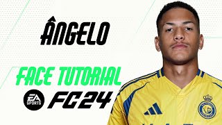 EA FC 24  ÂNGELO FACE TUTORIAL  STATS ALNASSR [upl. by Suki]