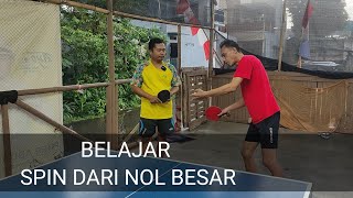 latihan teknik spin tenis meja dari nol sampai bisa [upl. by Crystal435]