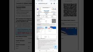 How To Download Train Ticket Pdf From IRCTC 🚆 Train Ticket Download  Shorts [upl. by Lizzie]