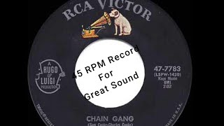 Chain Gang  Sam Cooke  45 RPM Vinyl Record at 45000Hz [upl. by Murielle609]