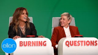 Halle Berry Answers Ellen’s ‘Burning Questions’ [upl. by Nabila]