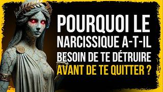 Pourquoi le Narcissique Doitil Vous Détruire Pour Vous Quitter  Stoïcisme [upl. by Raffarty]