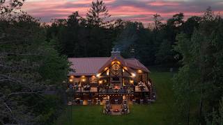 Touring the Rustic Lodge Overlooking a Secluded Waterfront [upl. by Eimmit201]