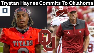 Trystan Haynes Commits To Oklahoma  OU Sooners Football Recruiting News [upl. by Ellohcin]