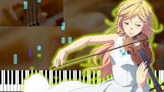 【Kousei amp Kaori Performance Ver】Your Lie in April ED  quotKiramekiquot Piano ft ViolinxViola [upl. by Rist978]