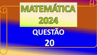 2024BANCA UNIVIDAMATEMÁTICAQuestão 20 [upl. by Isac]