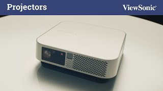 The ViewSonic M2e Portable Smart Projector [upl. by Enelloc539]