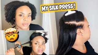 COMMENT LISSER SES CHEVEUX CRÉPUS 4C   STRAIGHTENING NATURAL HAIR GRACIA MANUCURE 💆🏾‍♀️🤯 [upl. by Kira]