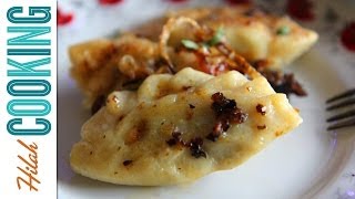 How To Make Pierogi  Mushroom Pierogi Recipe  Hilah Cooking [upl. by Enajharas]