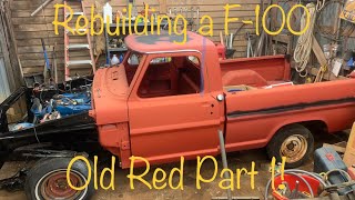 68 Ford F100 Rebuild Old Red Part 1 [upl. by Eiramanad]