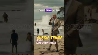 AUSSIE DONALD TRUMP singing Land Down Under australia music singer [upl. by Calvo]