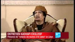 Interview exclusive de Mouammar Kadhafi sur FRANCE 24 [upl. by Eatnohs420]