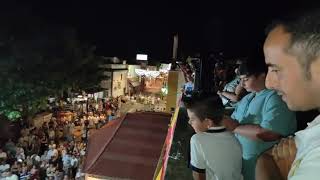 Palmones Procesión de la Virgen del Carmen con actuación petalada y fuego artificiales [upl. by Enimzzaj132]