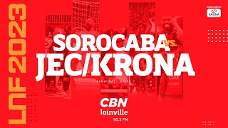 AO VIVO  Sorocaba x JECKrona Futsal  LNF 2023 [upl. by Lotsirhc]