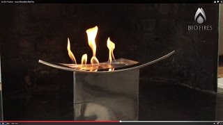 Zen Bio Fireplace  Luxury Minimalistic Bow Fire [upl. by Anelehs33]