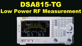 Low Power RF Measurement Using the DSA815TG [upl. by Roze]