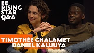 Timothée Chalamet amp Daniel Kaluuya  EE Rising Star QampA [upl. by Mcnully]