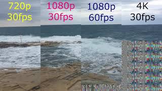 0041  720p at 30fps vs 1080p at 30fps vs 1080p at 60fps vs 4K at 30 fps iPhone 6s Plus [upl. by Iborian676]