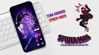 Tema Spiderman Across The Spider Verse Edisi Gwen  Setup Nova Launcher [upl. by Llednik]