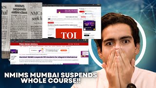 NMIMS Mumbai suspends the entire course😱  Nmims Mumbai  Harshit Chauhan [upl. by Disharoon518]