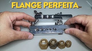 Como fazer flange perfeita para ar condicionado com flangeador barato [upl. by Vedis]