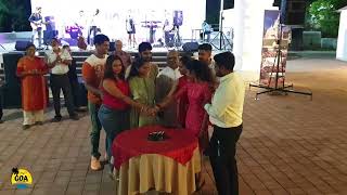 Saligao Parish Evening  Parish Priest Serenades Newly Wed Couples  Konkani Song [upl. by Dammahom]