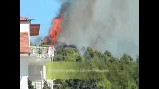 Firefighting planes in Croatia near Primošten  Kroatische Löschflugzeuge bei Primošten [upl. by Sullecram]