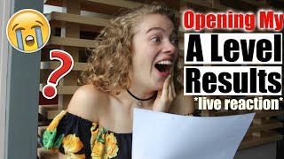 live OPENING MY A LEVEL RESULTS 2018 emotional 😭🙈 x [upl. by Oramlub]