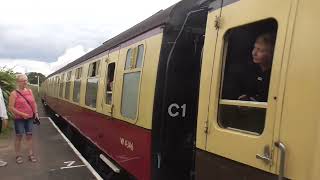 GWR No 6880 Betton Grange Departure Blue Anchor for Bishops Lydeard [upl. by Ahsinnod]