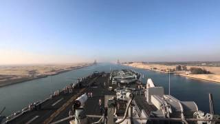 USS Kearsarge Suez Canal Transit [upl. by Namhar]