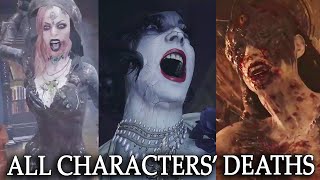 RESIDENT EVIL 8  All Characters Deaths Mia Lady Dimitrescu Mother Miranda and others [upl. by Gazzo283]