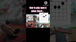 How to Play an A Minor Open Chord  Guitar Lessons beginners aminor chords guitarlesson [upl. by Nogras]