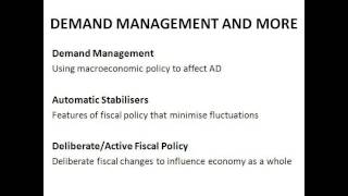 Fiscal Policy  Economics A2 Level Unit 4 [upl. by Catton]