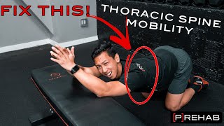 4 Exercises to IMPROVE Your Stiff MidBack Thoracic Spine Mobility [upl. by Mackintosh]