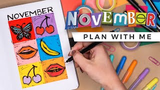 PLAN WITH ME  November 2021 Bullet Journal Setup [upl. by Lekcim]