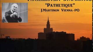 PTchaikovsky Symphony6 quotPathetiquequot  JMartinon ViennaPO  1958 [upl. by Tayyebeb]