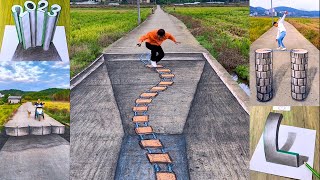 Amazing 3D Drawing Skill How To Draw 3D Artist Painting On The Road With Charcoal [upl. by Nellir359]