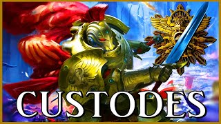 ADEPTUS CUSTODES  Auric Mortalis  Warhammer 40k Lore [upl. by Cathie]