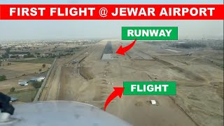 First flight at Jewar Airport  Jewar Airport ready for inauguration   Papa Construction [upl. by Epilef]