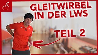 Gleitwirbel LWS Übungen TEIL 2 │LWS  Wirbelgleiten  Wirbelsäule │ SanoGym [upl. by Kristianson17]