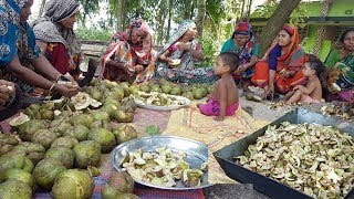 Elephant Apple Pickle  100 KG Chalta Pickle Cooking  Prepared By Women To Feed Kids amp Vi [upl. by Ecirtam]