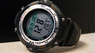 Casio SGW 100 Digital Compass Twin Sensor Sport Watch [upl. by Lurie]