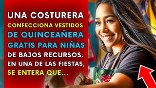 Costurera HACE VESTIDOS GRATIS Para Niñas de BAJOS RECURSOS Pero EN UNA FIESTA DESCUBRE Que [upl. by Haimrej289]