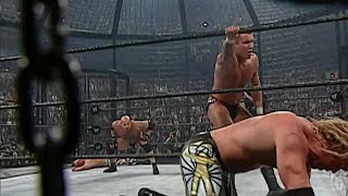 All Eliminations From The Elimination Chamber Match at Summerslam 2003 [upl. by Yellas867]